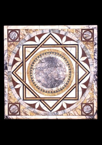 Galleria d'arte San Francesco Assisi - piani in marmo 